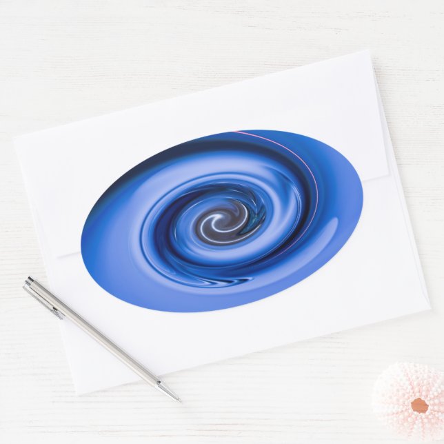 Vortex by Shirley Taylor Oval Sticker (Envelope)
