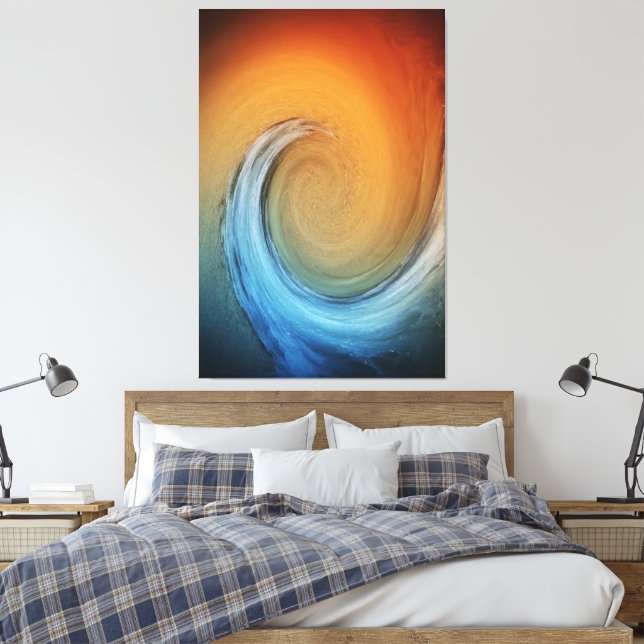 Vortex Canvas Print (Insitu (Bedroom))