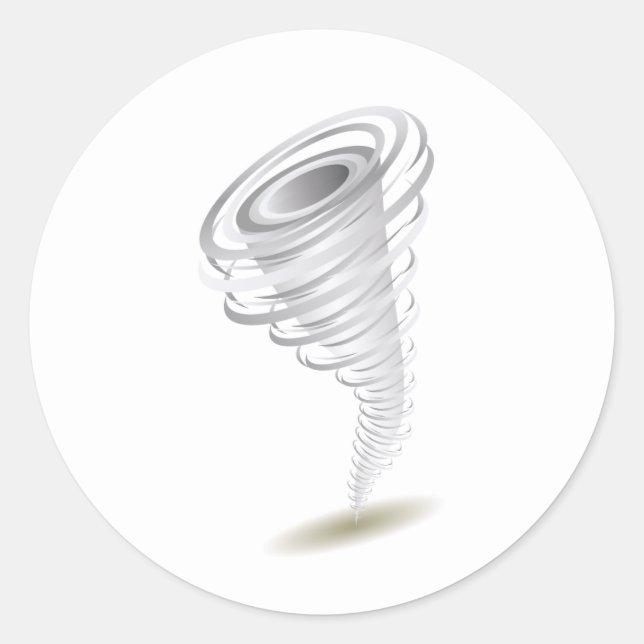 vortex classic round sticker (Front)