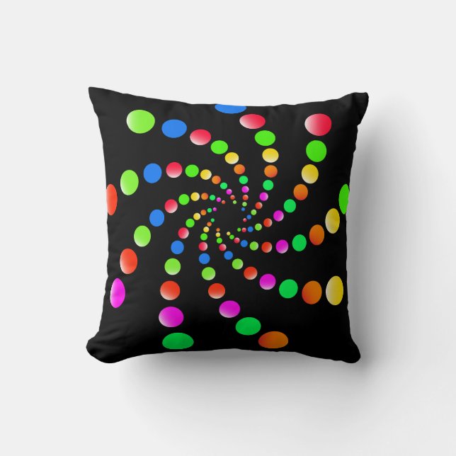 Vortex Colorful art Cushion (Front)