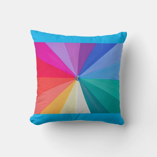 vortex of colours  on custom throw pillow (Front)