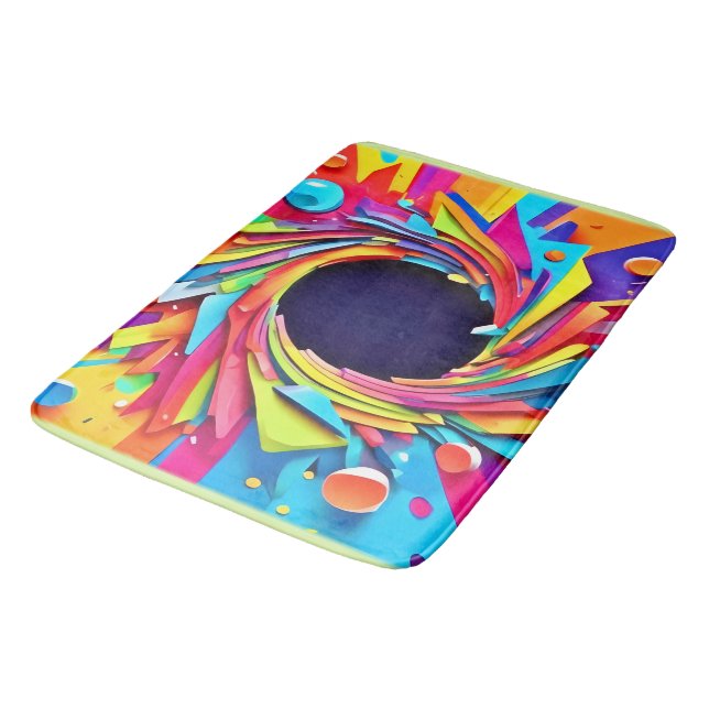 Vortex of Vitality Art Bath Mat (Angled)