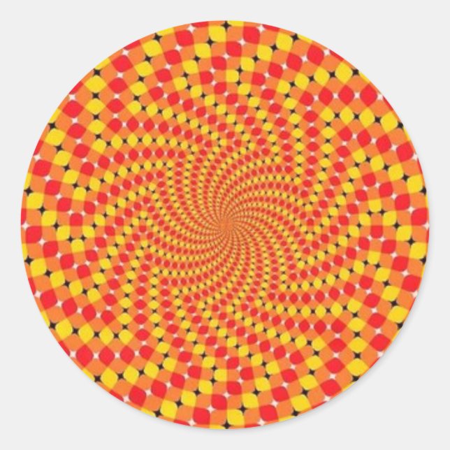 Vortex Optical Illusions Classic Round Sticker (Front)