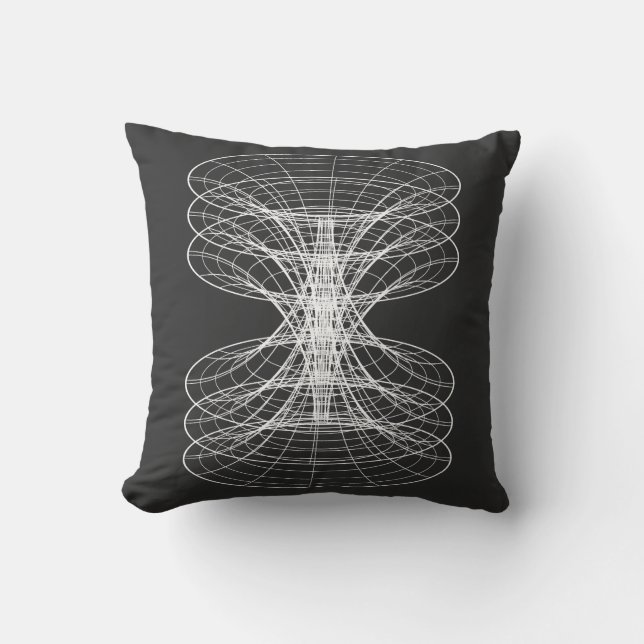 Vortex Wireframe Constellation Cushion (Front)