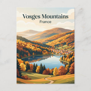 Vosges Mountains France Postcard
