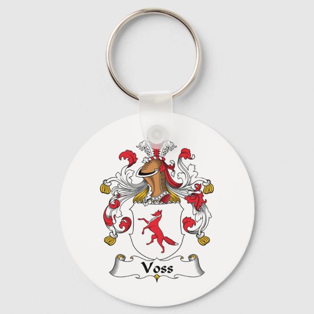 Voss Family Crest Key Ring (Front)