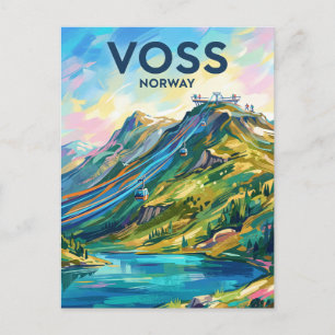 Voss Resort Norway Postcard