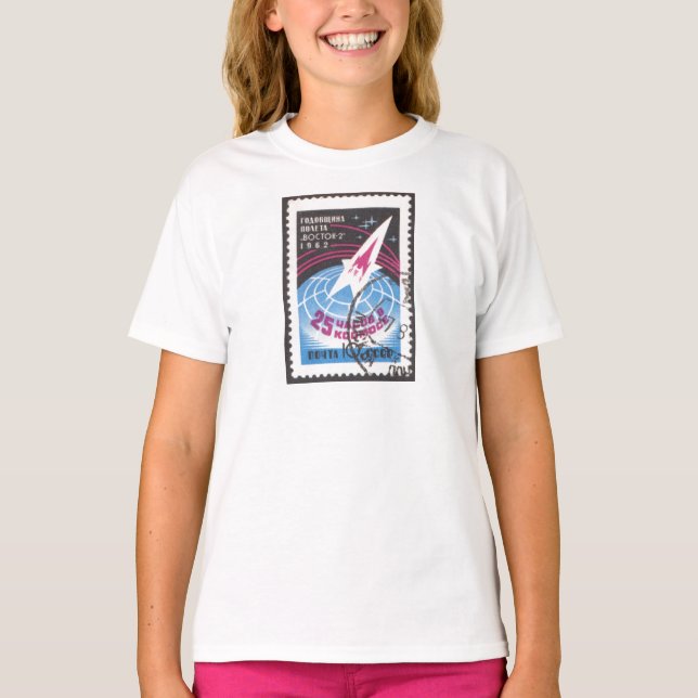 Vostok 2 and Globe T-Shirt (Front)