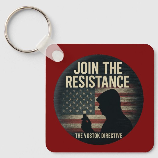 Vostok JOIN THE RESISTANCE keychain (Front)