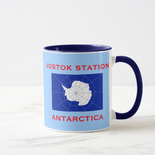 Vostok Russian Research Station Antarctica Mug (Right)