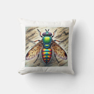 Vostox Insect Study 010924IREF236 - Watercolor Cushion