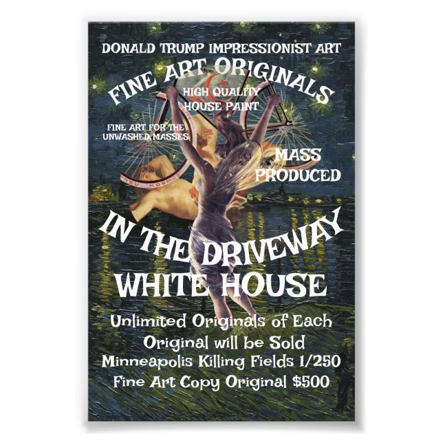 Vot Political Patriotic Trump Republican Party Photo Print (Front)