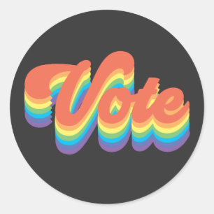 Vote 2020 classic round sticker
