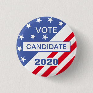 VOTE 2020 ELECTION USA 3 CM ROUND BADGE