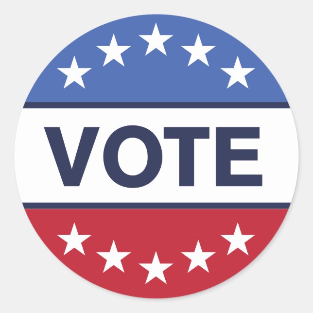 Vote 2024 Elections  Classic Round Sticker (Front)