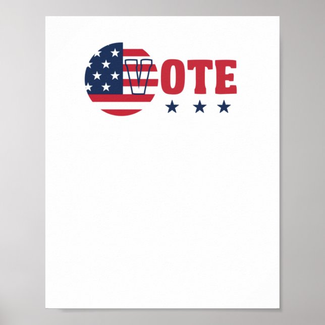 Vote 2024 Sticker  Poster (Front)
