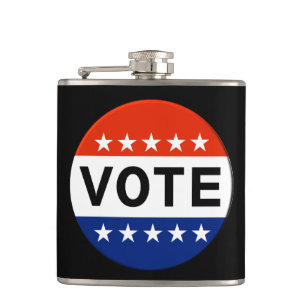 Vote 2026 Midterm Election Hip Flask
