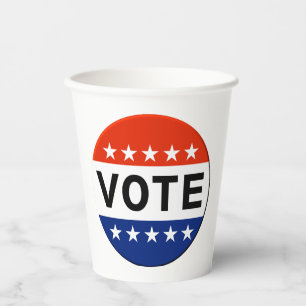 Vote 2026 Midterm Election Paper Cups