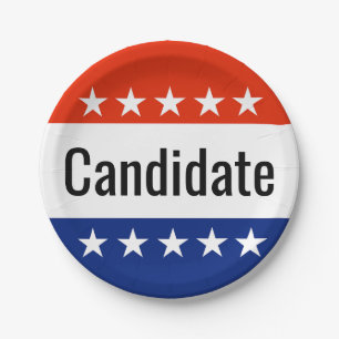 Vote 2026 Midterm Election Paper Plate