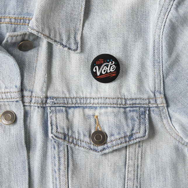 VOTE 3 CM ROUND BADGE (In Situ)