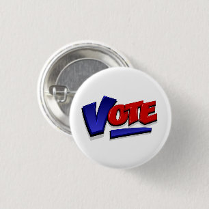 Vote 3 Cm Round Badge