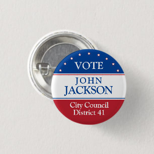 Vote 3 Cm Round Badge