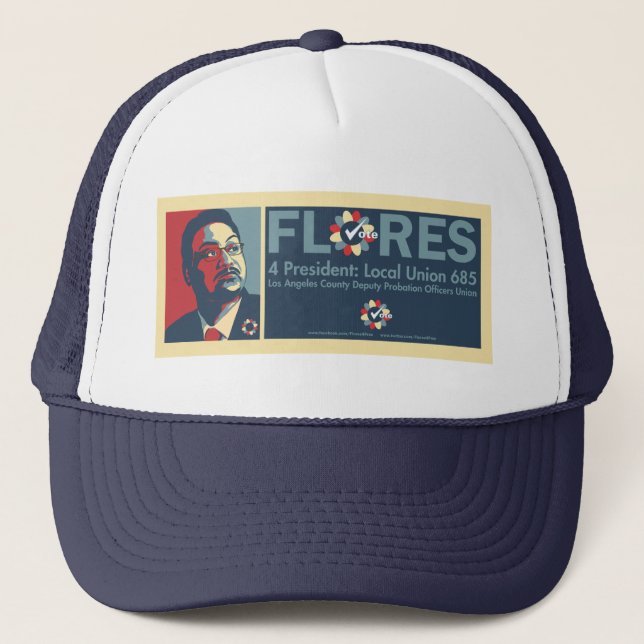 Vote 4 Flores Trucker Hat (Front)