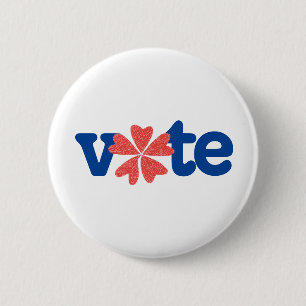 Vote 6 Cm Round Badge