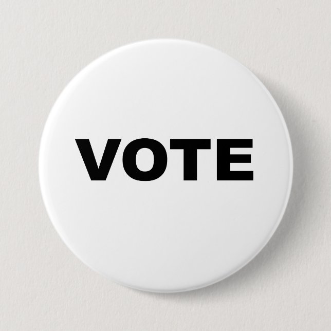Vote 7.5 Cm Round Badge (Front)