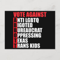 Vote Against Greg Abbott Texas Democrat Acrostic