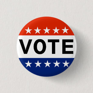 Vote America 3 Cm Round Badge