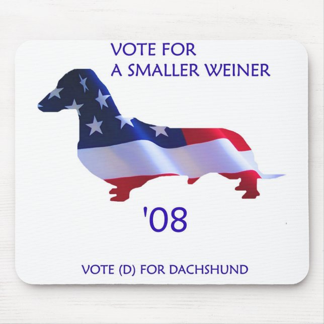 VOTE American Dachshund Mouse Pad (Front)