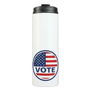 Vote American Flag Election 2024 Thermal Tumbler