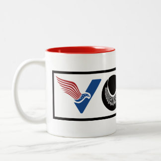 VOTE American, RBG, USPS, BLM, Peace and Equality Two-Tone Coffee Mug