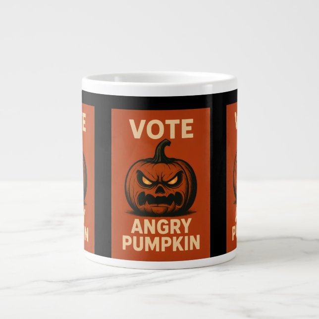 Vote Angry Pumpkin Coffee Mug (Front)