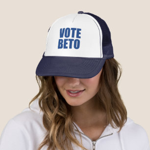 Vote Beto O’Rourke blue and white modern Trucker Hat