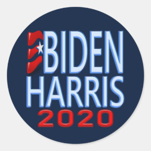 Vote Biden Harris President 2020 Election Campaign Classic Round Sticker