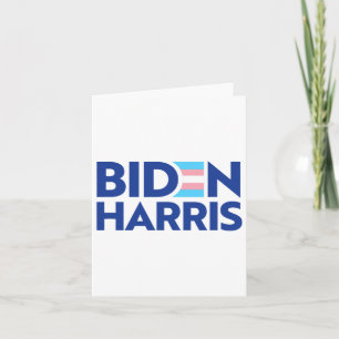Vote Biden Harris President Trans Pride Flag Joe K Card