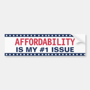 Vote Blue 2026 Midterms Affordability Bumper Sticker