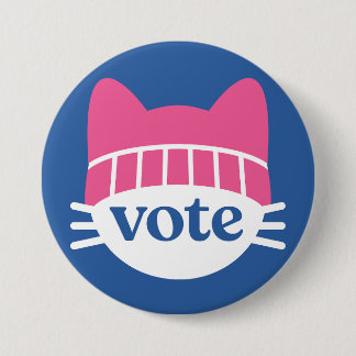 Vote Blue 7.5 Cm Round Badge