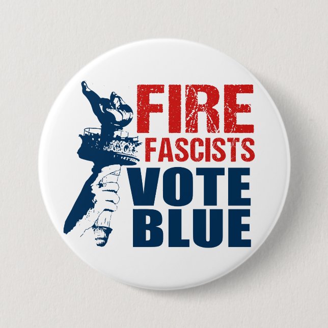 Vote Blue Button (Front)