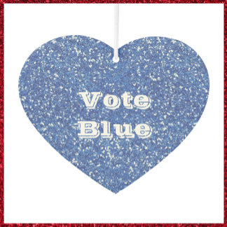 Vote Blue Car Air Freshener