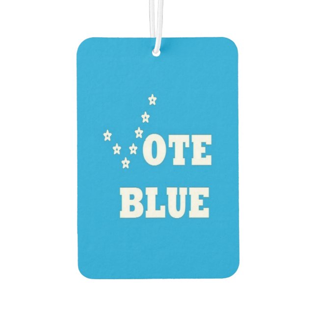 Vote Blue - Car Air Freshener (Back)