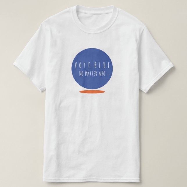 Vote Blue Economy Men's Tee Shirt (Design Front)