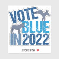 Vote Blue in 2022 Democrat Donkey Midterm Election