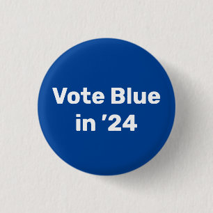 Vote Blue in 2024 3 Cm Round Badge