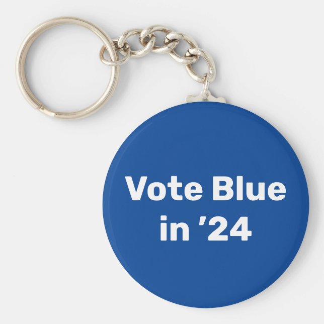 Vote Blue in 2024 Key Ring (Front)