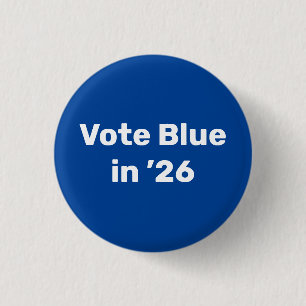 Vote Blue in 2026 3 Cm Round Badge