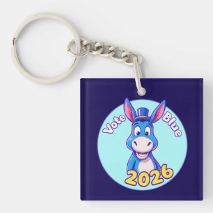 vote blue in 2026 key ring