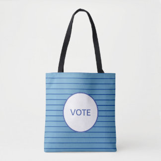 Vote, blue lines. Tote